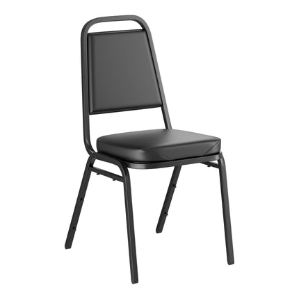 Ghế xếp chồng đệm 5 cm màu đen Lancaster Table & Seating