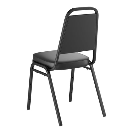 Ghế xếp chồng đệm 5 cm màu đen Lancaster Table & Seating