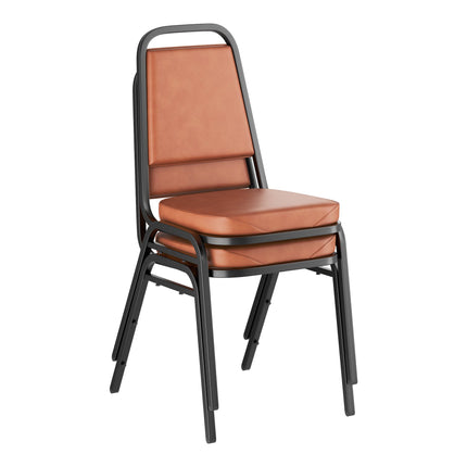 Ghế tiệc Lancaster bàn & Seating nâu Stackable ghế 5,1 cm Padded Seat