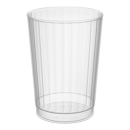 Ly dùng một lần WNA Comet CC10240 Classicware 296 ml Tall trong suốt nhựa Fluted Tumbler - Thùng 240 cái