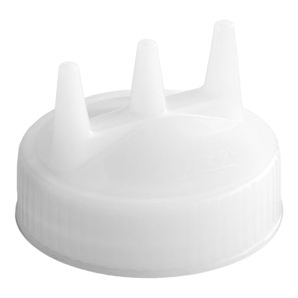 Nắp bình bóp đầu ba miệng rộng trong suốt Vollrath 3300-13 Traex® Tri Tip™