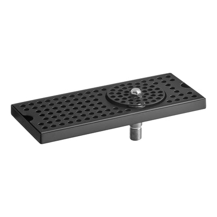 Khay hứng bia gắn mặt kèm vòi rửa thép không gỉ đen mờ Regency 30 x 13 cm