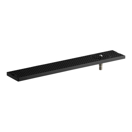 Khay hứng bia có vòi rửa thép không gỉ đen mờ Regency 76 x 12,7 cm gắn mặt