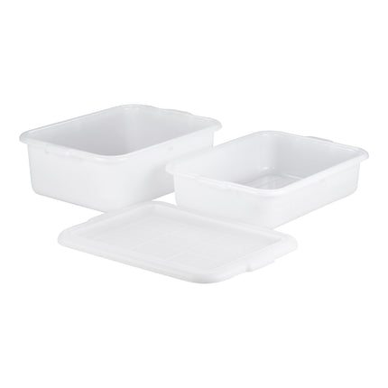 Bộ hộp đựng thực phẩm kèm khay thoát nước và nắp màu trắng TableCraft DBF57 54 x 40 x 12,7 cm - Bộ