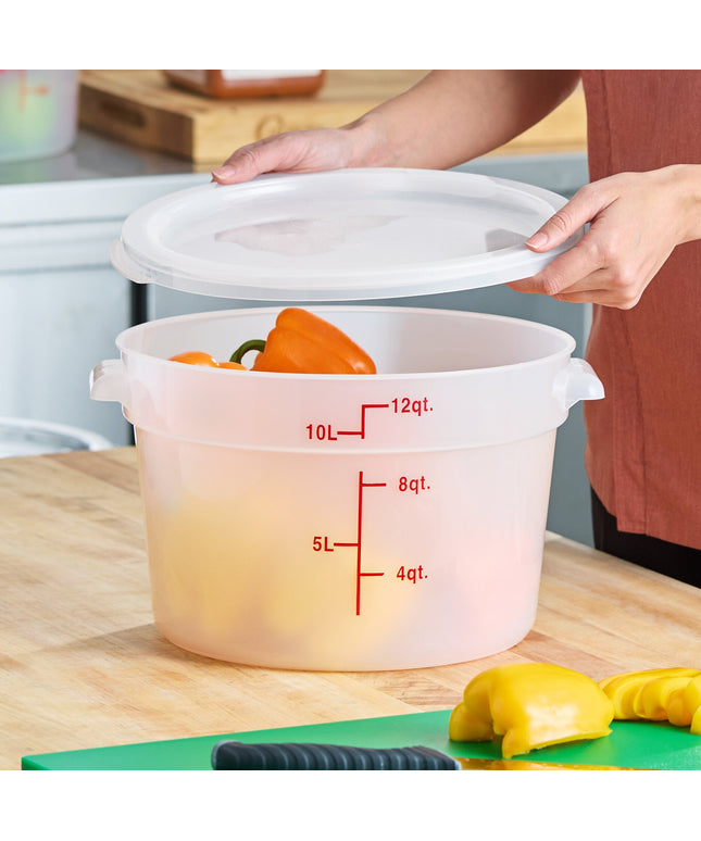 Hộp đựng thực phẩm nhựa PP tròn trong mờ kèm nắp Choice 11,4 lít