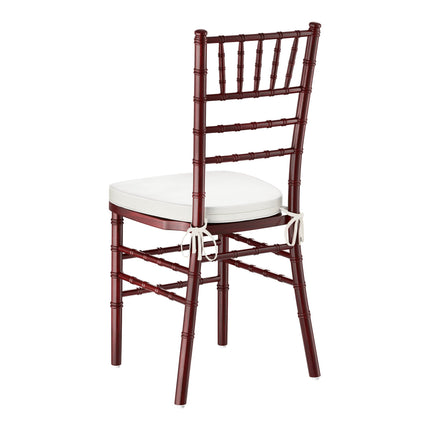 Ghế Chiavari gỗ gụ Lancaster Table & Seating đệm màu ngà