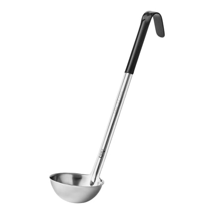 Vá múc inox liền khối Choice 177 ml cán phủ đen