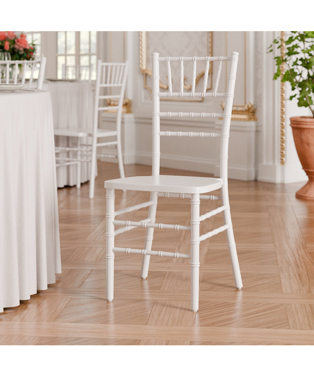 Ghế Chiavari gỗ màu trắng Lancaster Table & Seating