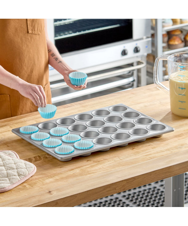 Khuôn muffin/cupcake thép mạ nhôm phủ men Baker's Lane 24 khuôn 112 ml - 35,6 x 51 cm