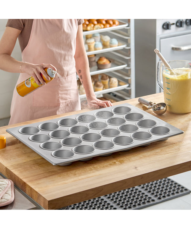 Khuôn muffin jumbo/cupcake thép mạ nhôm phủ men Baker's Lane 24 khuôn 207 ml - 46 x 66 cm