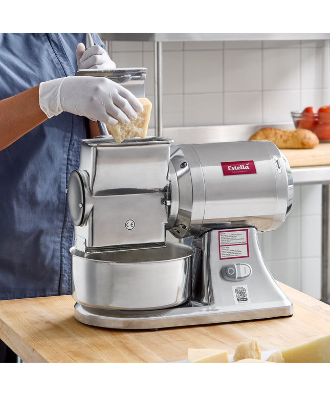 Máy nạo phô mai cứng điện Estella CG112NB 1,5 kg/phút - 110V, 1 1/2 hp