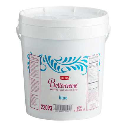 Kem phủ bánh đánh bông Rich's Bettercreme màu xanh - Xô 4,1 kg