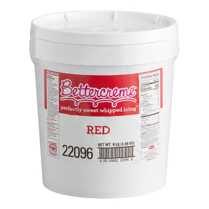 Kem tươi phủ bánh Rich's Bettercreme màu đỏ - Xô 4,1 kg