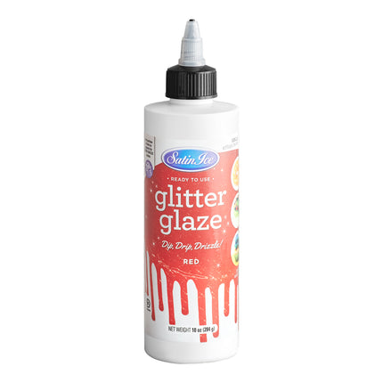Kem phủ bóng nhũ đỏ vani Satin Ice 296 ml