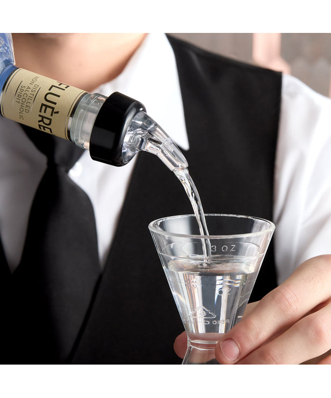 Vòi rót rượu định lượng 3 bi Acopa 44 ml có vòng cổ - Thùng 12 cái