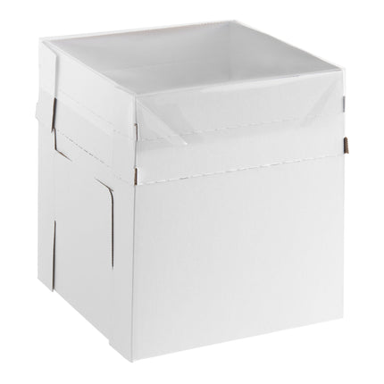 Hộp bánh kem trắng điều chỉnh Enjay B-FB10 Flexbox 25 x 25 x 30 cm - Gói 5 cái
