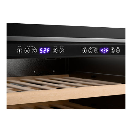 Tủ mát đồ uống hai vùng nhiệt AvaValley DSR-20-DZ kèm kệ trên và ngăn kéo dưới