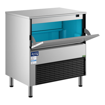 Máy làm đá viên đầy đặt dưới quầy Avantco Ice Diamond EUC-F-340-A làm mát bằng khí, thùng chứa 45 kg - 154 kg/ngày, 115V