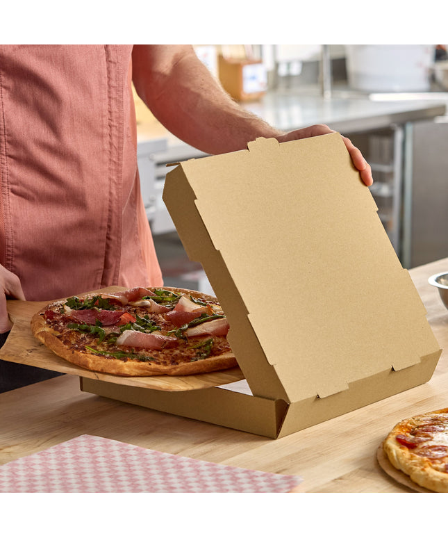 Hộp pizza sóng giấy kraft tùy chỉnh Choice 30 x 30 x 5 cm trơn - Bó 50 cái