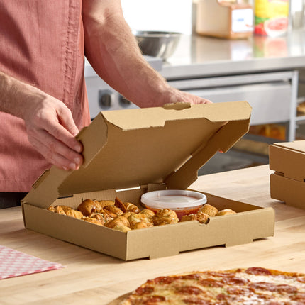 Hộp pizza sóng giấy kraft tùy chỉnh Choice 30 x 30 x 5 cm trơn - Bó 50 cái