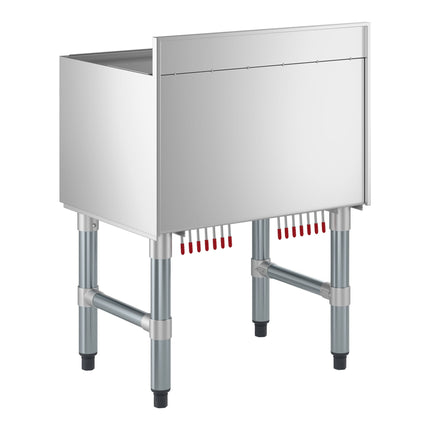 Thùng đá âm quầy bar Regency 46 x 61 cm kèm tấm làm lạnh 7 mạch, giá giữ chai và nắp trượt - 23 kg