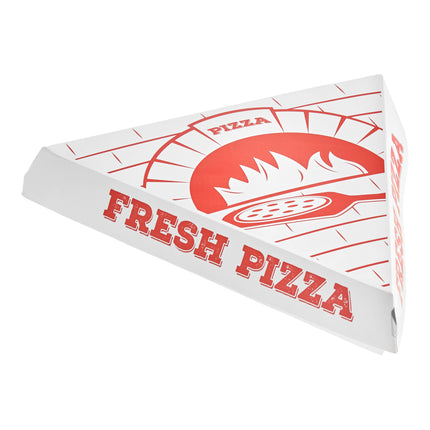 Hộp đựng miếng pizza dạng vỏ sò phủ cao lanh Choice - Màu trắng, Thùng 400 cái