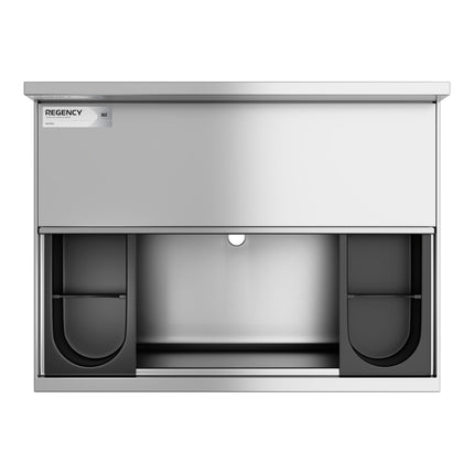 Thùng đá âm quầy bar Regency 46 x 61 cm kèm tấm làm lạnh 7 mạch, giá giữ chai và nắp trượt - 23 kg