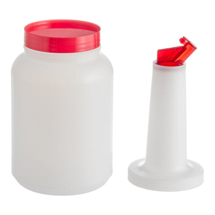 Chai rót nhựa Choice 1,9 lít nắp lật đỏ kèm nắp đậy