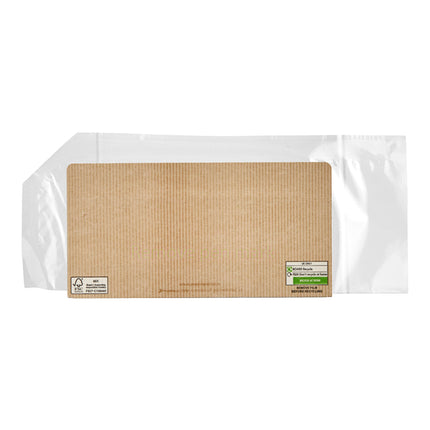 Hộp đựng bánh mì dài nóng mang đi ProAmpac HandRap giấy có màng đục lỗ - Thùng 500 cái