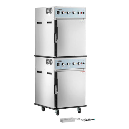 Lò nấu và giữ nóng kiêm xông khói xếp tầng Cooking Performance Group SlowPro CHSP2SMK có hộp xông khói - 208/240V, 2250/