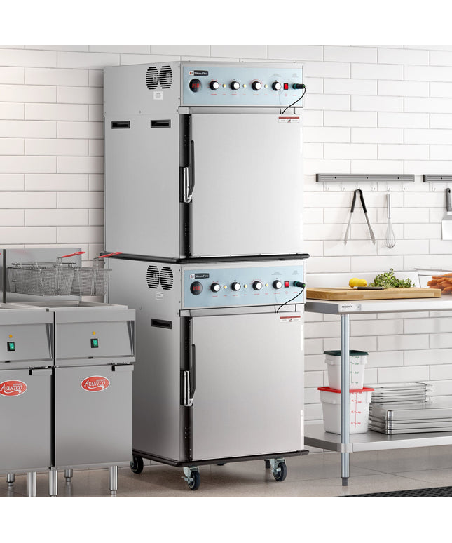 Lò nấu và giữ nóng kiêm xông khói xếp tầng Cooking Performance Group SlowPro CHSP2SMK có hộp xông khói - 208/240V, 2250/