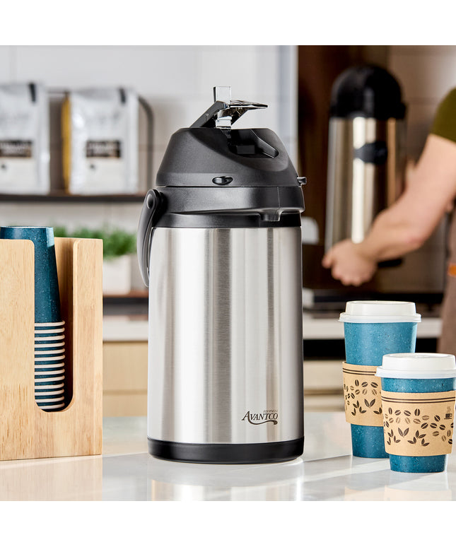Bình ủ cà phê inox lót inox Avantco 3,5 lít cần gạt