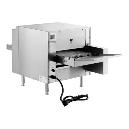 Lò băng chuyền điện bức xạ để bàn không khói Avantco Equipment 177CNVROV10A băng rộng 26,7 cm - 120V, 1.880W