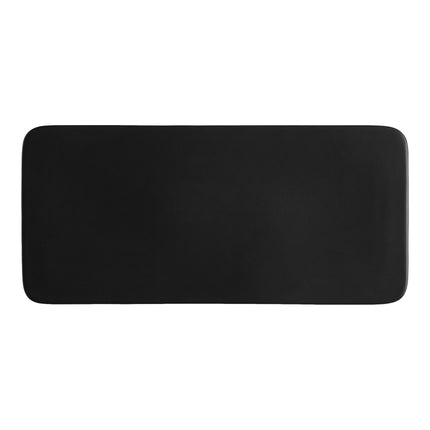 Đĩa phẳng chữ nhật gốm sứ Acopa nhám đen 35,6 x 15,9 cm - Thùng 6 cái