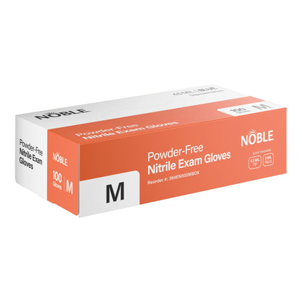 Găng tay nitrile không bột Noble xanh dương nhám 4,5 mil cỡ vừa - Thùng 1.000 chiếc