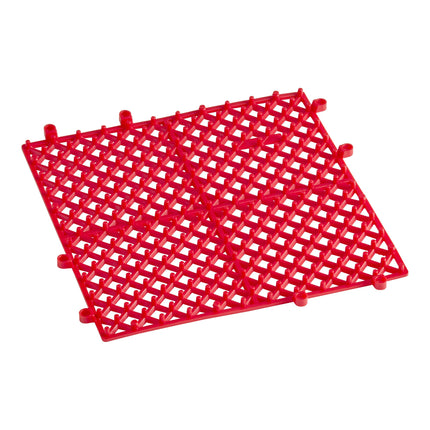 Thảm lót quầy bar cao su Choice 30 x 30 cm màu đỏ khớp nối - Thùng 12 cái