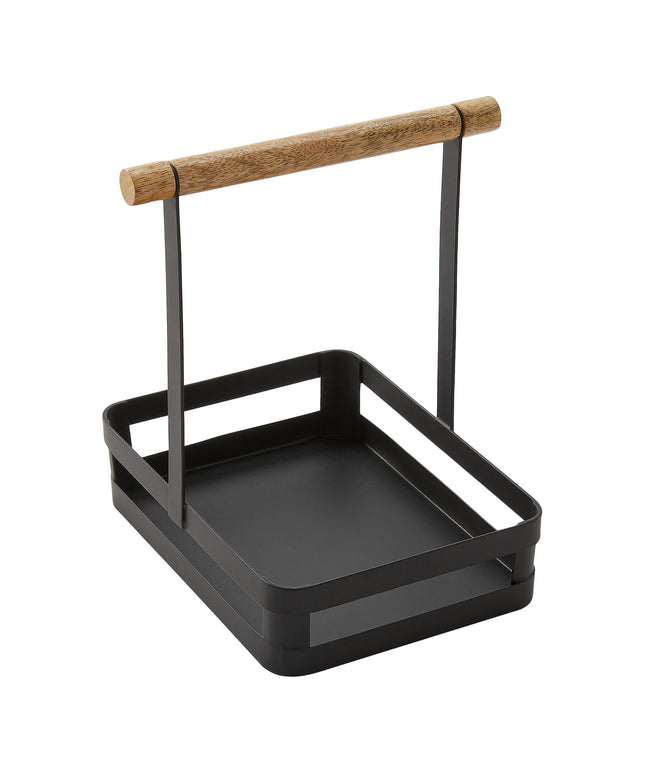 Giá đựng lọ gia vị American Metalcraft Iron & Oar 20 x 15 x 23 cm đen cán gỗ - Thùng 2 cái