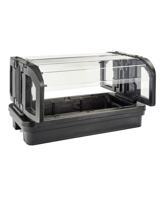 Quầy salad để bàn Cambro Versa 1,2 m màu đen kèm kính chắn 4TTFSBSG110
