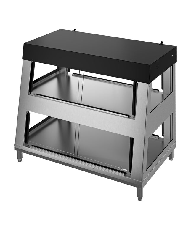 Tủ trưng bày món nóng kiểm soát độ ẩm 2 tầng Vollrath HHM-3P 107 cm, phục vụ hai chiều - 208-240V
