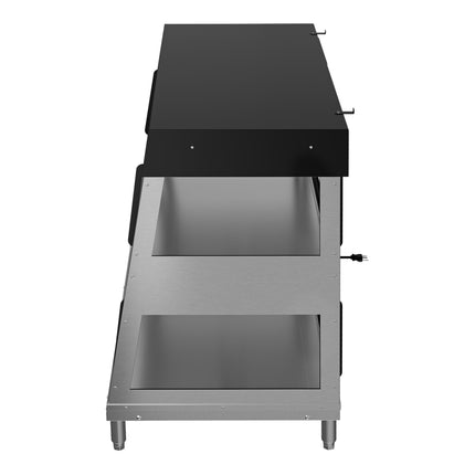 Tủ trưng bày món nóng kiểm soát độ ẩm 2 tầng Vollrath HHM-3P 107 cm, phục vụ hai chiều - 208-240V
