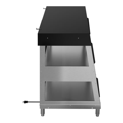 Tủ trưng bày món nóng kiểm soát độ ẩm 2 tầng Vollrath HHM-3P 107 cm, phục vụ hai chiều - 208-240V