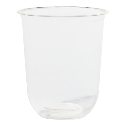 Ly lạnh nhựa PLA gốc thực vật Tossware Arc 473 ml đáy tròn miệng 98 mm có thể in - Thùng 1.000 cái