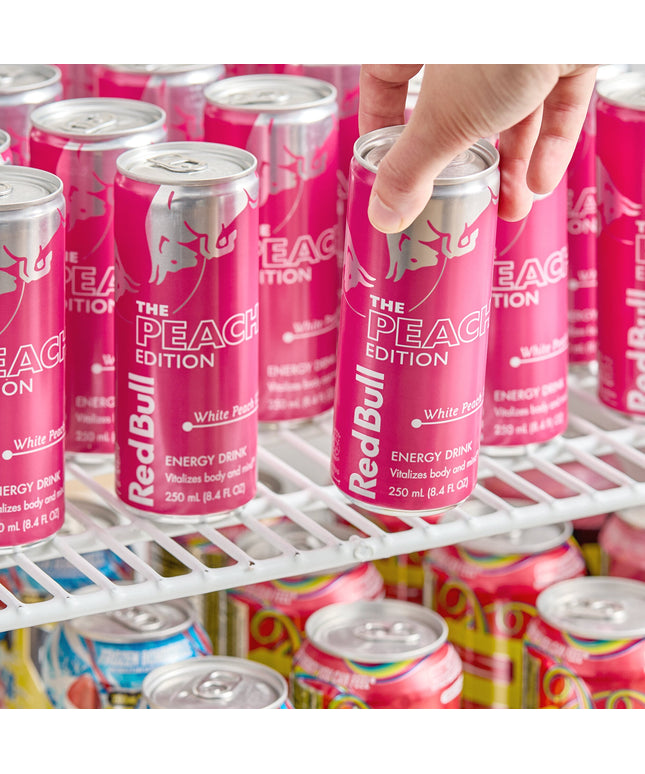 Nước tăng lực Red Bull vị đào trắng lon 248 ml - Thùng 24 lon