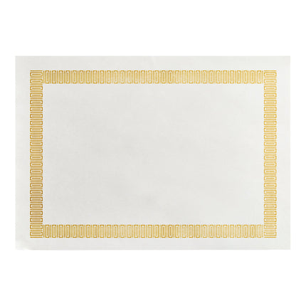 Tấm lót bàn họa tiết Greek Key Choice 25,4 x 35,6 cm vàng - Thùng 1.000 cái