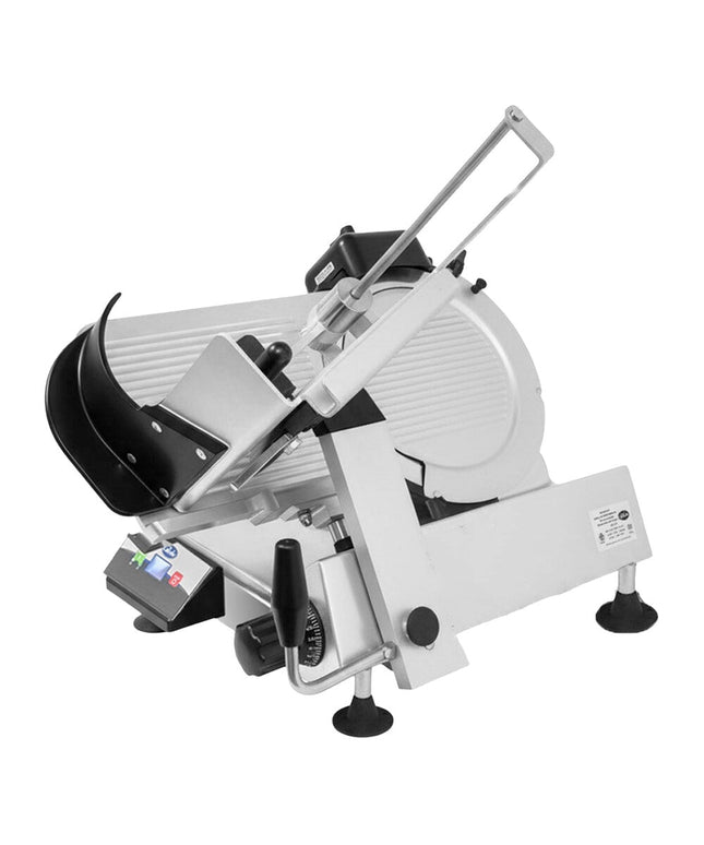 Máy thái thịt / phô mai tự động Globe S2 Series S213A 33 cm nạp trọng lực hạng nặng - 110V, 1/2 hp