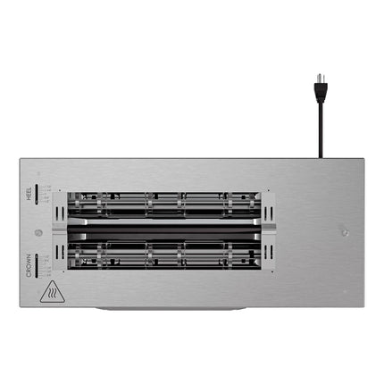 Máy nướng bánh mì kẹp tiếp xúc dọc Vollrath VCBT2-120-20 CBT15 tốc độ cố định 20 giây - 120V, 1.440W