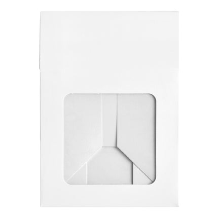 Hộp bánh có cửa sổ bật tự động 23 x 23 x 10 cm trắng - Gói 10 cái