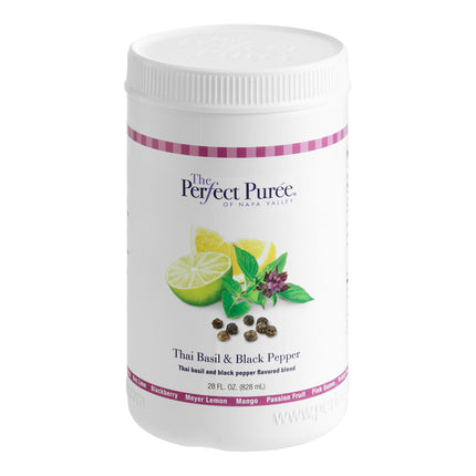 Nước cốt cô đặc húng quế Thái và tiêu đen Perfect Puree 828 ml - Thùng 6 hộp