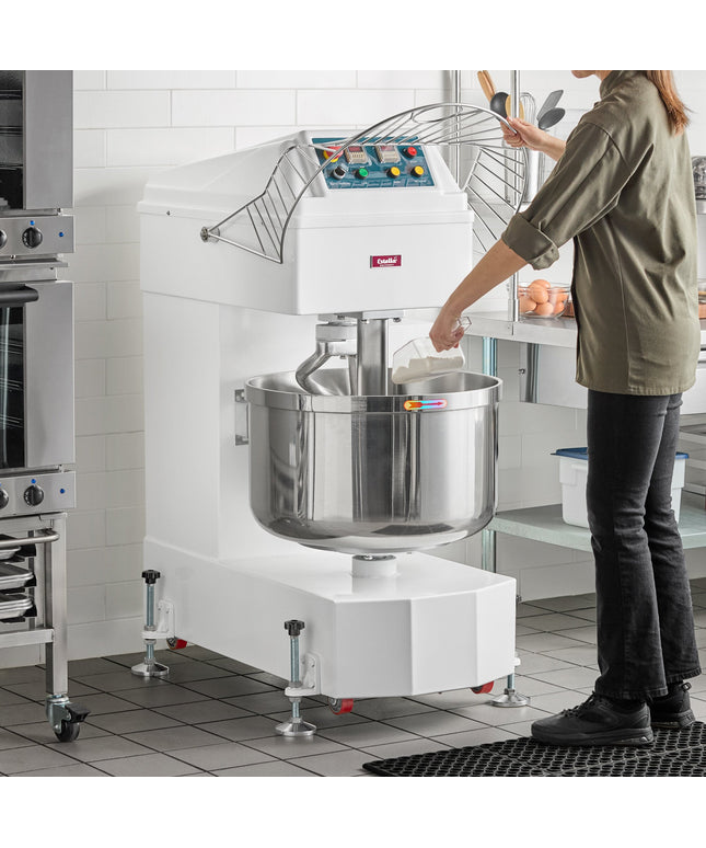 Máy nhào bột xoắn 2 tốc độ Estella SM100 100 lít / 64 kg - 240V, 3 pha, 8 1/2 HP
