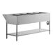 Bàn hâm nóng thức ăn Avantco STE-5S năm khay khoang hở điện bàn hâm nóng với kệ dưới - 208/240V, 3750W